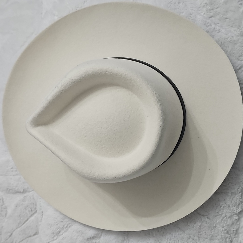 WILL + BEAR Hat Co. Cooper Bone Fedora Size Medium New $112 - Picture 13 of 13